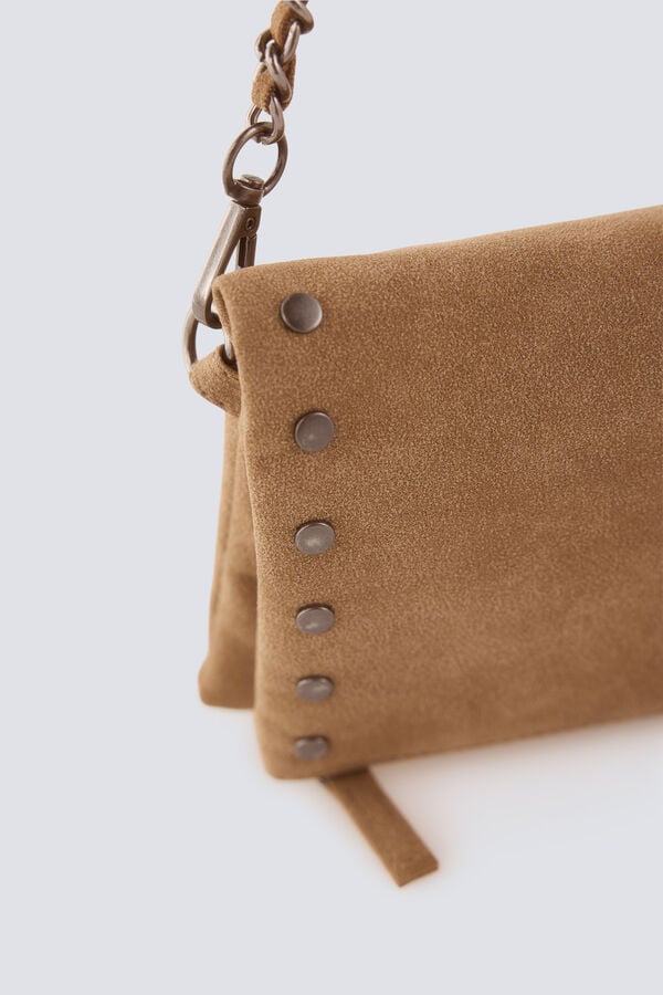 Springfield Studded crossbody bag mink