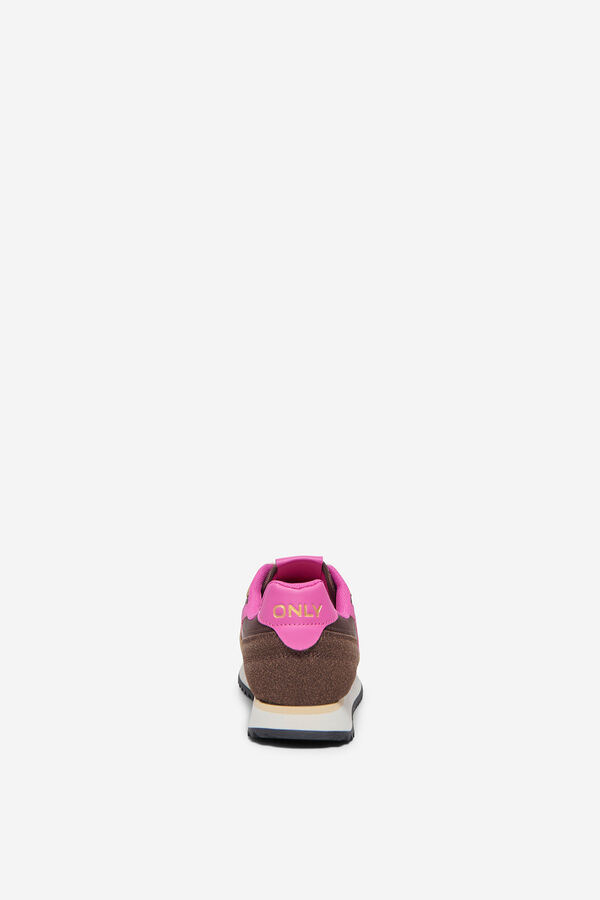 Only Contrast low-top sneaker nude