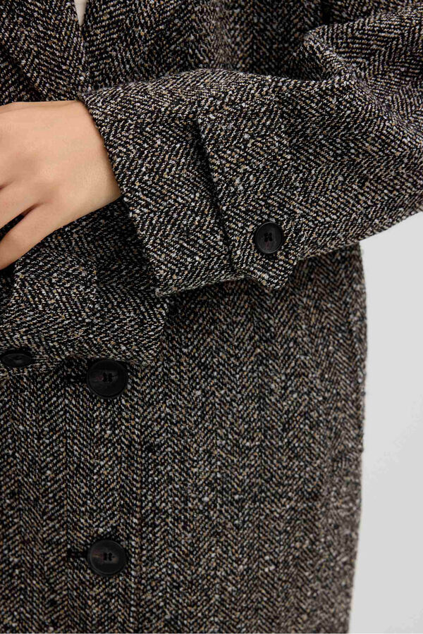 Inside Abrigo espiga hombro ca&iacute;do verde