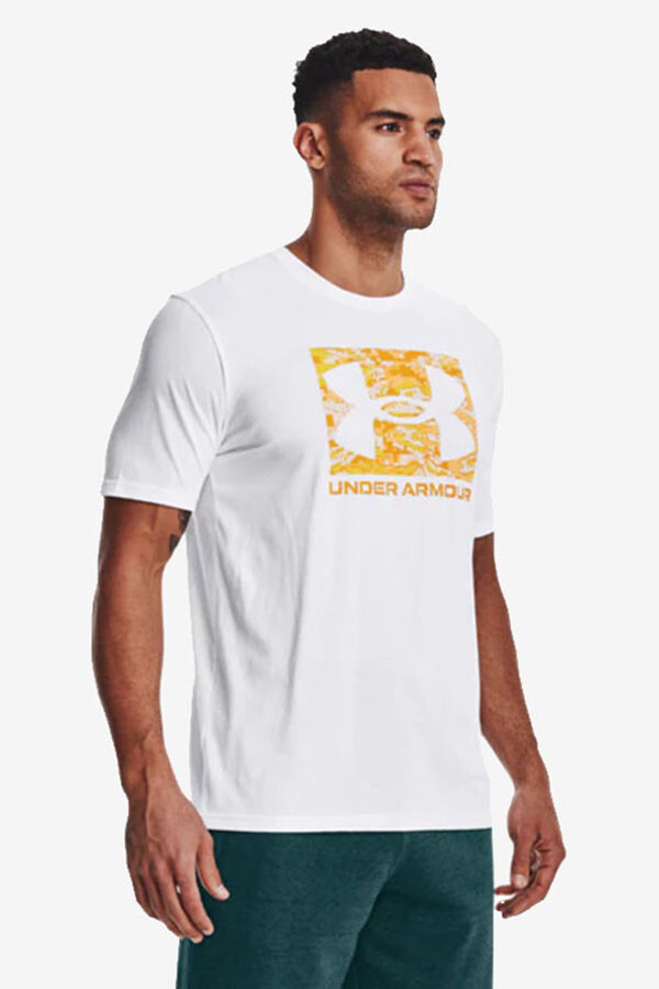 Springfield T-shirt manga curta logo Under Armour branco