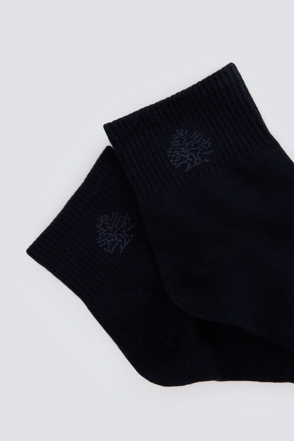 Springfield Ribbed ankle sport sock blue