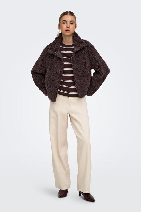 Only Sweatshirt teddy castanho