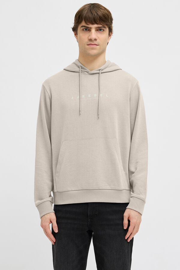 JJ REBEL Essential hooded sweatshirt grey