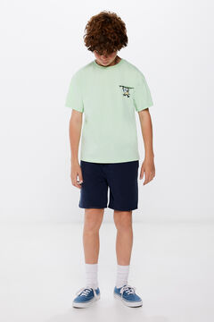 Springfield Boys' jogger-style Bermuda shorts blue