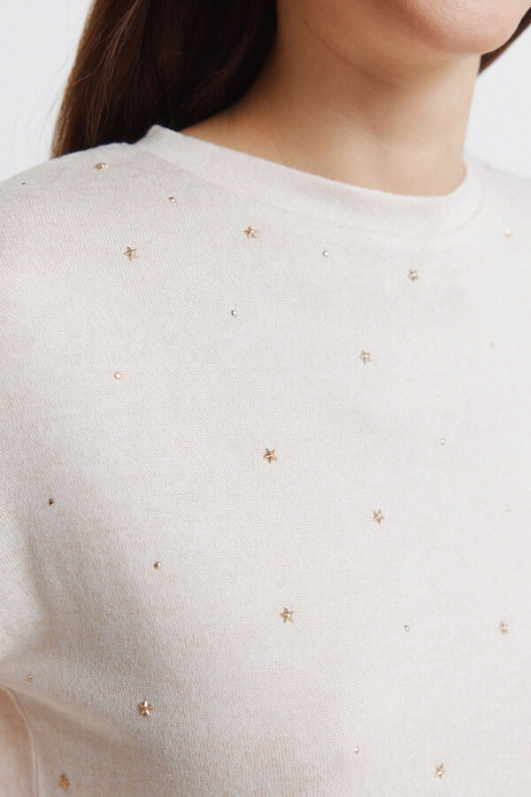 Springfield Majica sa &scaron;ljokicama na prednjoj strani Braon