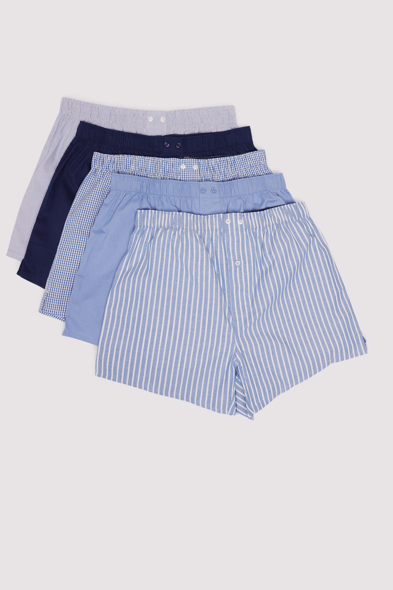 Springfield Pack of 5 printed poplin boxers