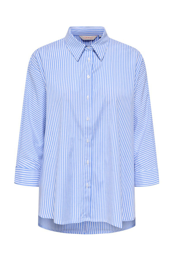 Only long sleeve striped shirt blue