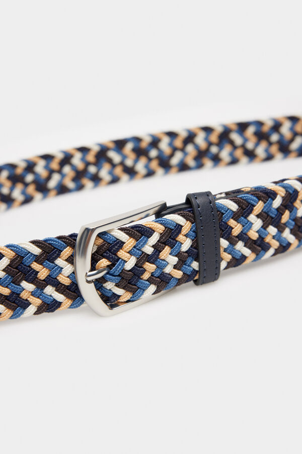 Springfield Single colour woven belt smeđa