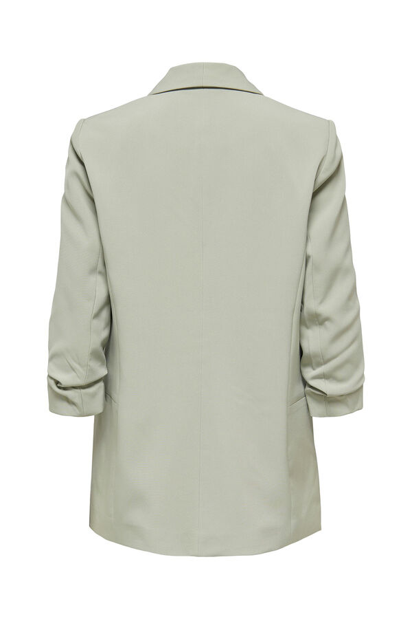 Springfield 3/4-length sleeve blazer with lapels grey