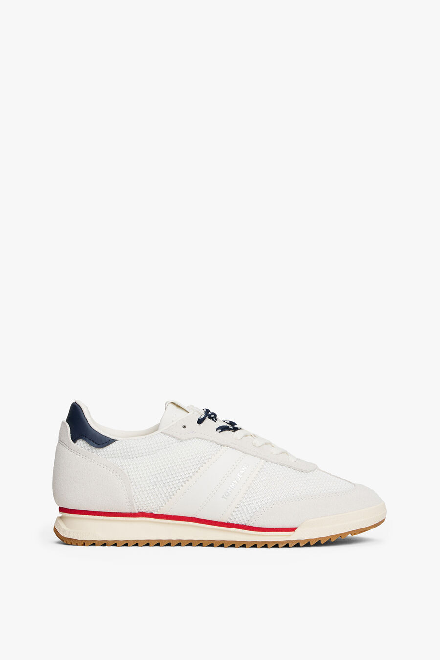 Zapatilla Tommy Jeans blanca con detalles en azul y rojo