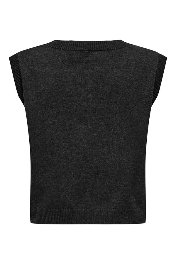 Only Weste mit V-Ausschnitt, spitz zulaufend Ausschnitt Schwarz