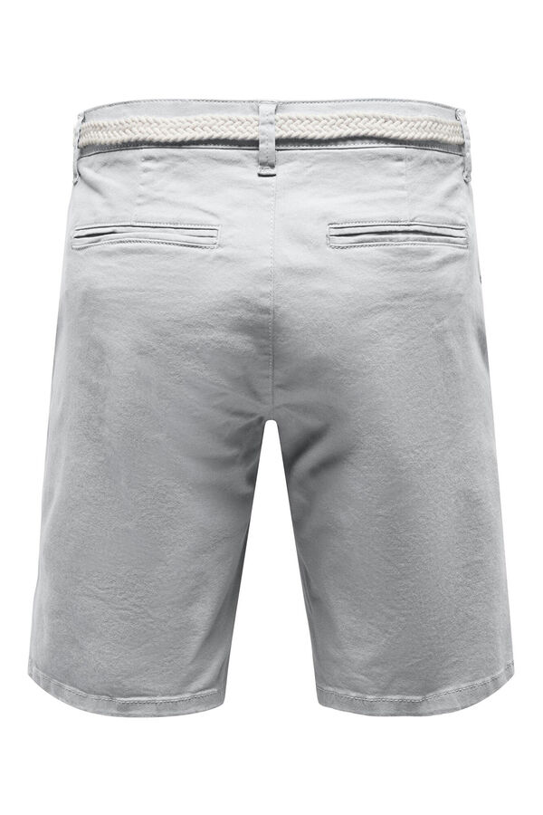 Springfield Bermuda shorts with belt grey