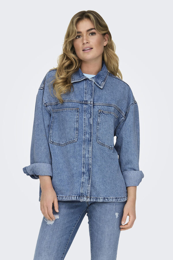 Only Denim overshirt blue