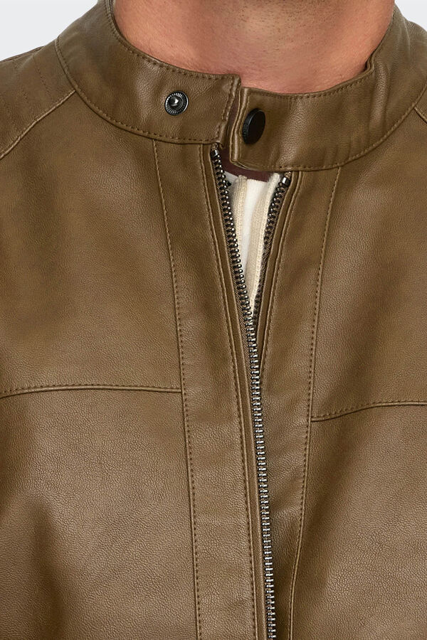 Only & Sons Biker jacket nude