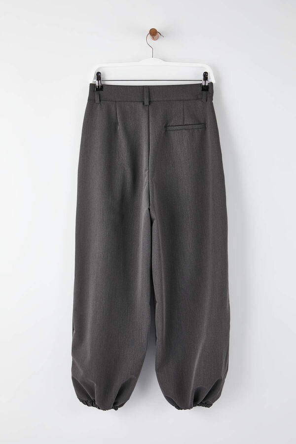Trendyol Pantalones bombachos flu&iacute;dos gris