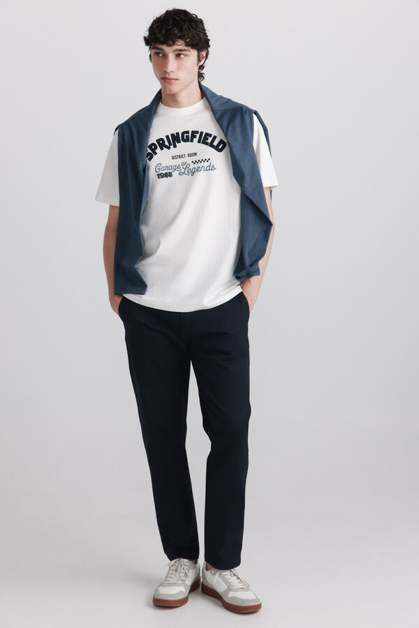 Springfield Slim fit chinos blue