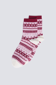 Springfield Calcet&iacute;n largo jacquard cenefas