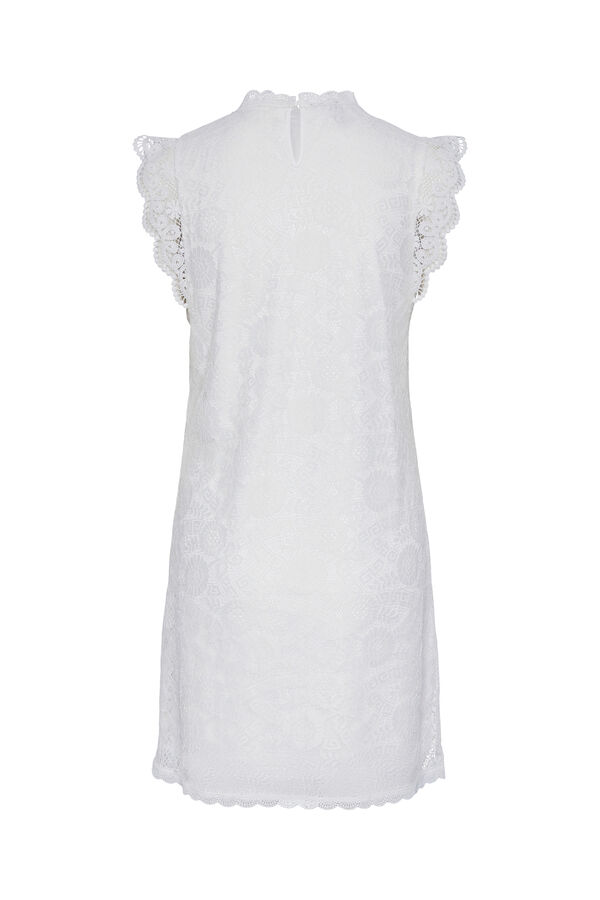 Springfield Short lace dress white