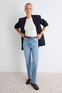 Trendyol Cal&ccedil;as jeans mom azul