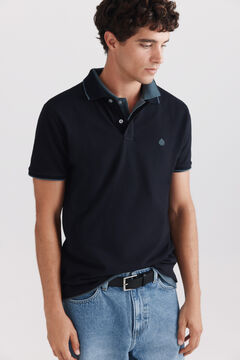 Springfield Polo piqu&eacute; contrastes slim fit