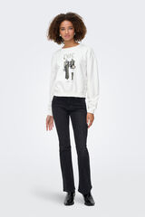 Only Sweatshirt vorne Weiß