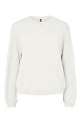 Pieces Dropped sleeve jumper white