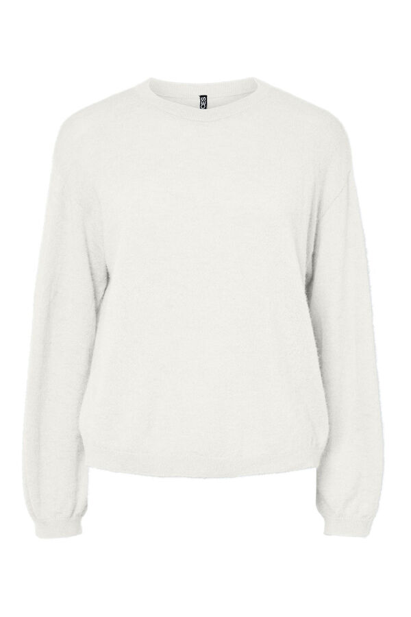 Pieces Dropped sleeve jumper white