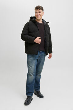 Jack & Jones PLUS Casaco acolchoada masculina preto