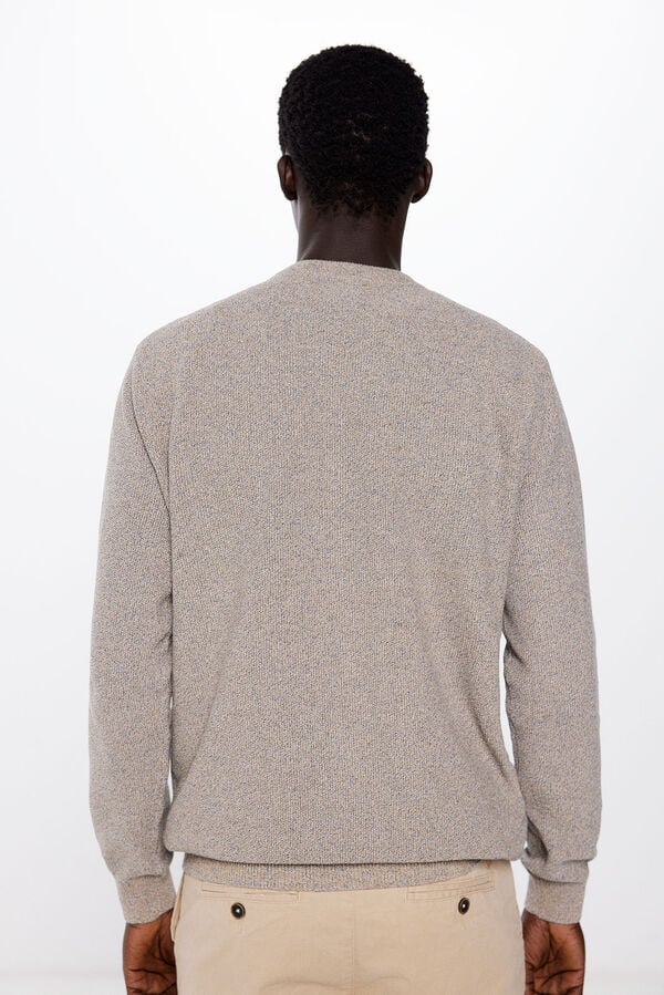 Springfield Two-tone textured jumper camel