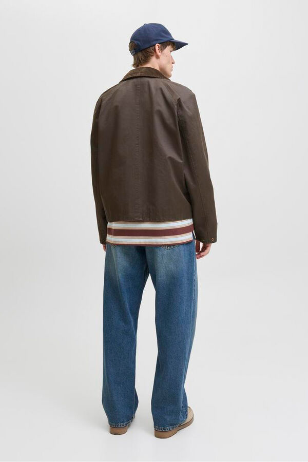 Jack & Jones Cazadora cuello pana marr&oacute;n