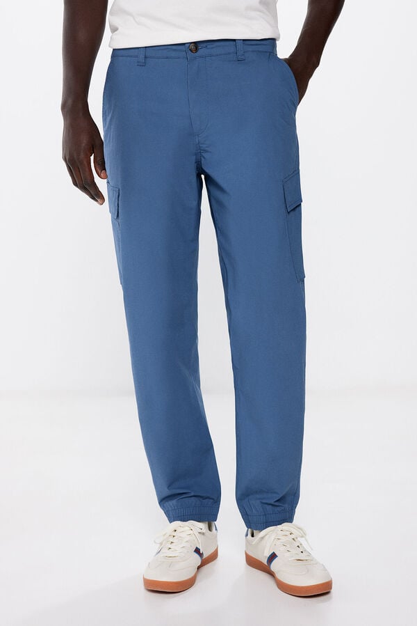 Springfield Lightweight cargo trousers blue