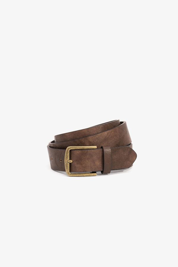 Tiffosi Leather-effect belt nude