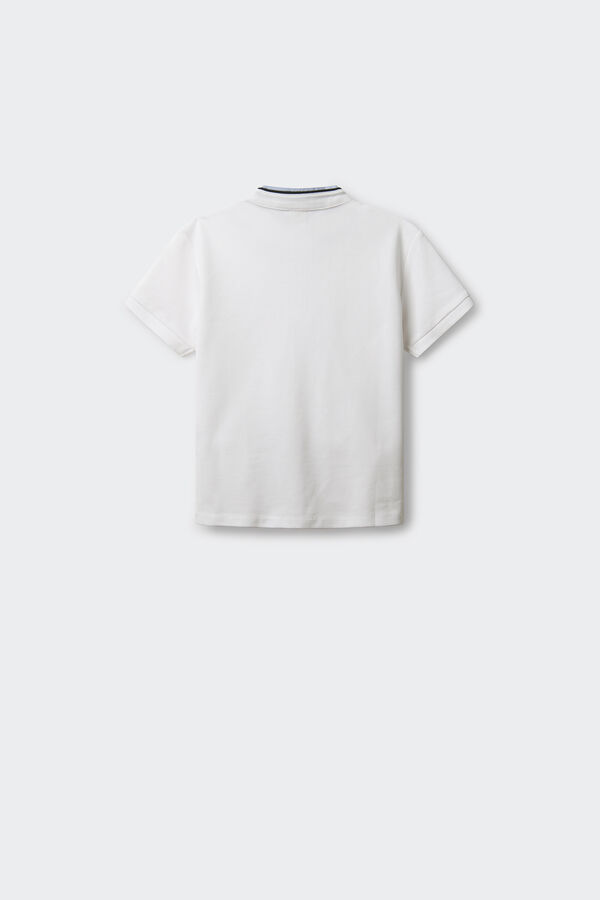 Springfield Polo majica sa kineskom kragnom za dečake Bela