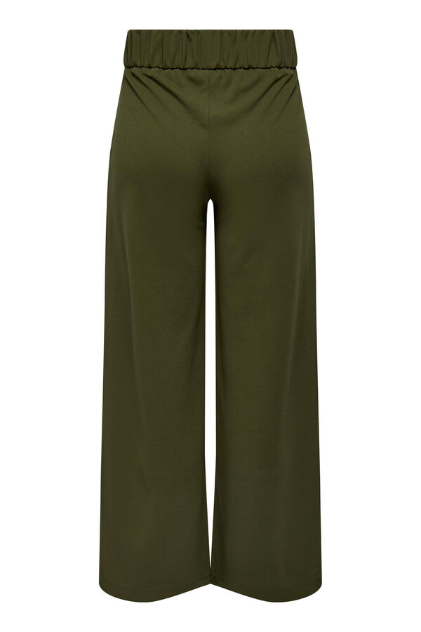 Springfield Long wide-fit trousers green