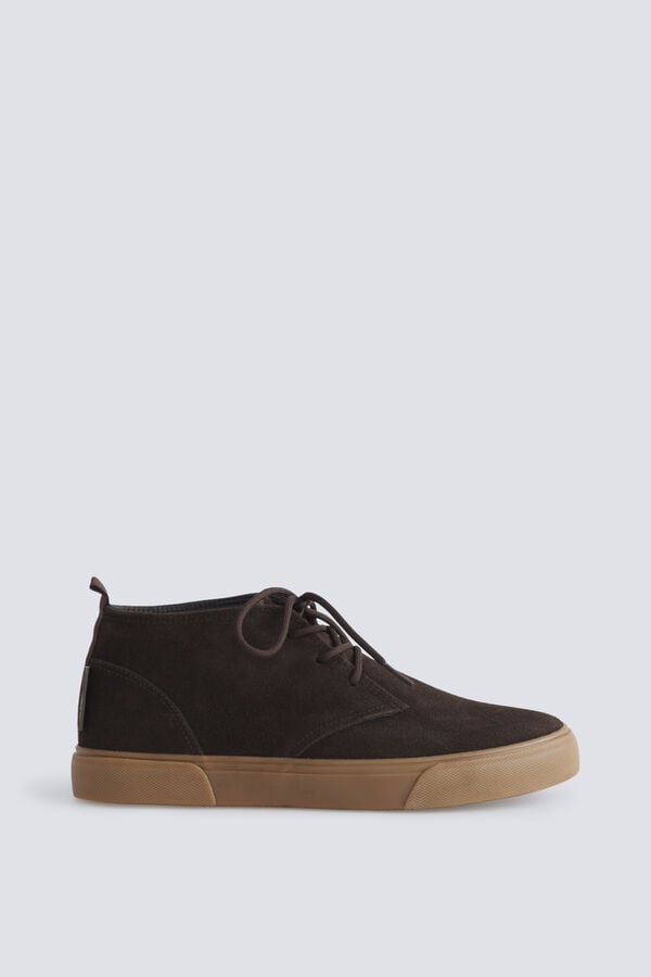 Springfield Leather lace-up boot brown