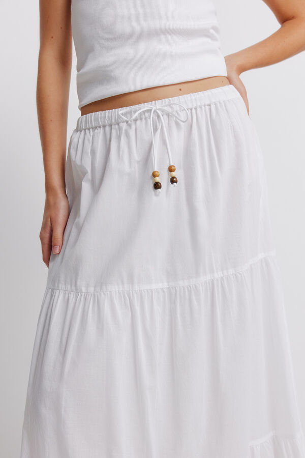 Springfield Midi suknja sa prorezima Bela