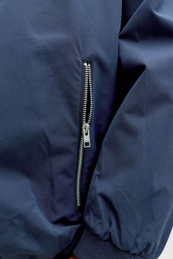 Jack & Jones PLUS high neck bomber jacket blue