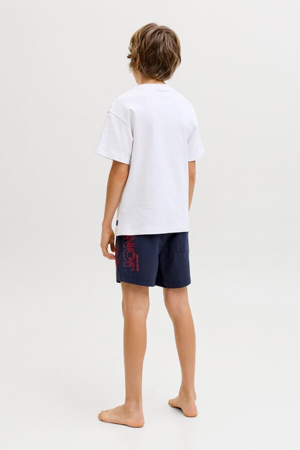 Jack & Jones Junior Logo regular swimwear blue