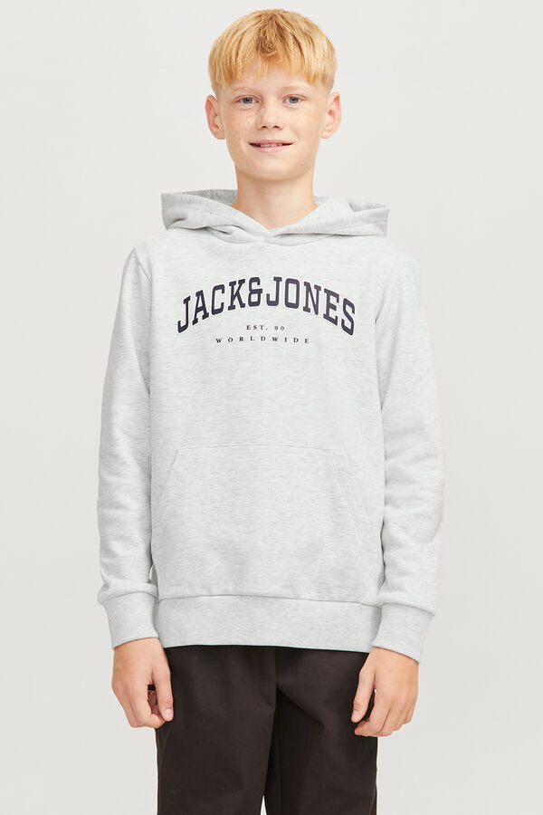 Jack & Jones Junior Sudadera con capucha relaxed blanco