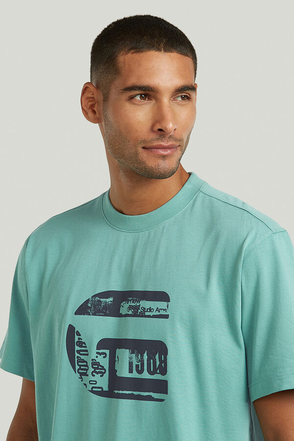 G-STAR Logo short-sleeved T-shirt blue