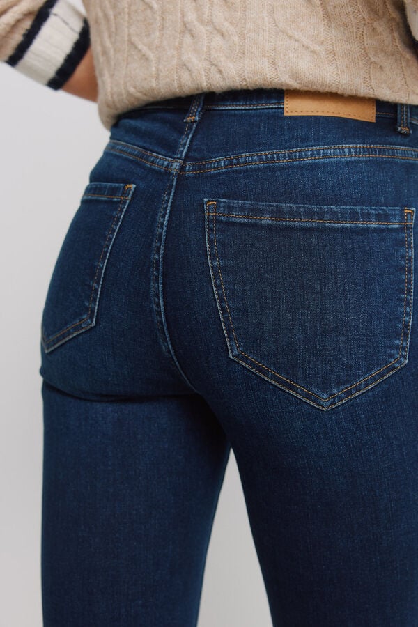 Springfield Cal&ccedil;as jeans slim cropped azul