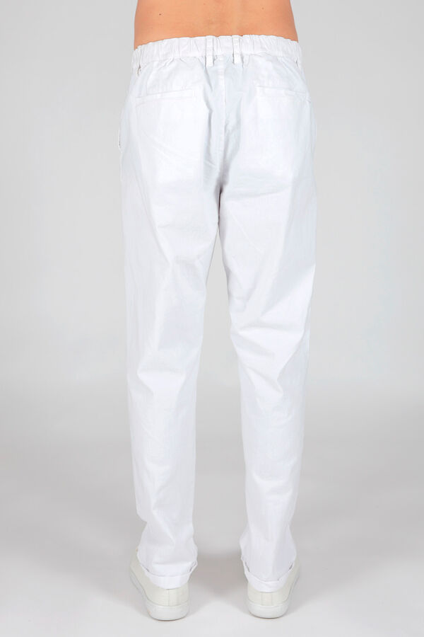 Springfield Pantalón chino con 3 bolsillos blanco