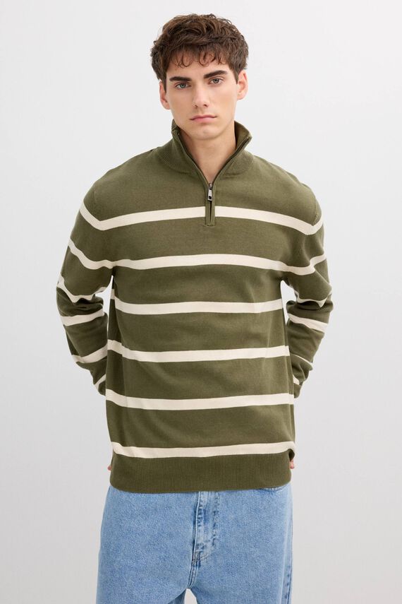 Jersey de punto con cremallera