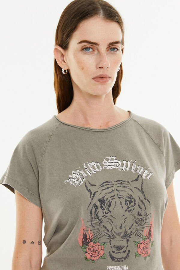 System Action Camisa posicional do Tigre verde