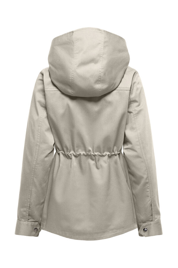 JDY Hooded parka grey