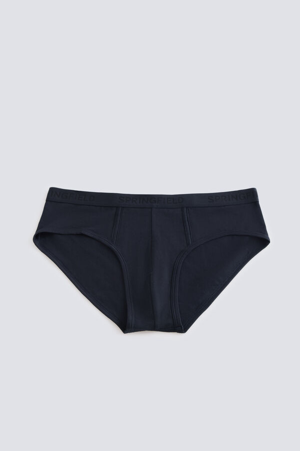 Springfield Lot de 2 slips basiques bleu
