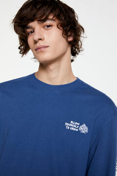 Springfield T-shirt manga comprida logo azul