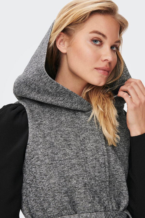 Springfield Cloth hooded gilet gray