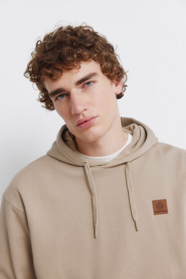 Springfield Plain hooded sweatshirt nude