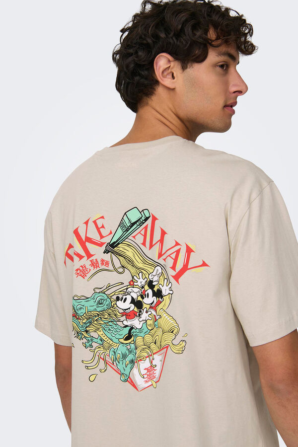 Springfield Camiseta disney mickey gris medio